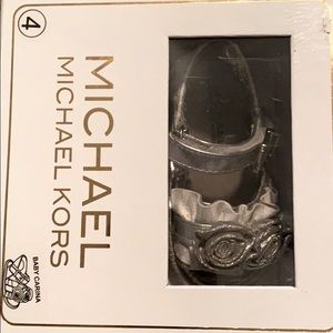 Michael Kors Size 4 silver sandals